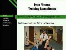 Tablet Screenshot of lyonfitness.com